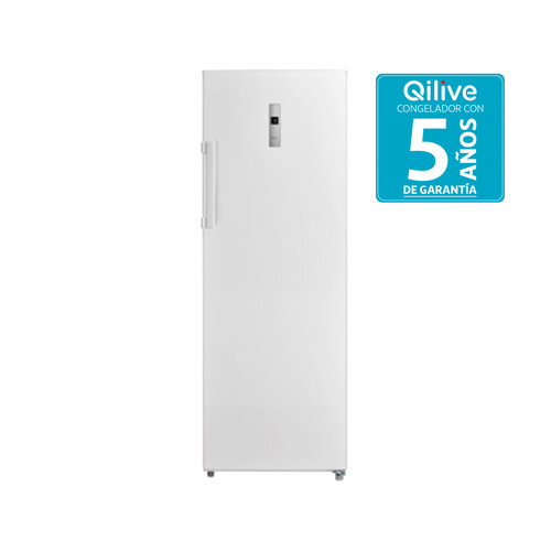 Congelador vertical 172,2cm QILIVE Q-6379  600155473, clasificación energética: E, H: 172,2cm, A: 59,5cm, F: 63,2cm, capacidad total: 238L, color blanco. 