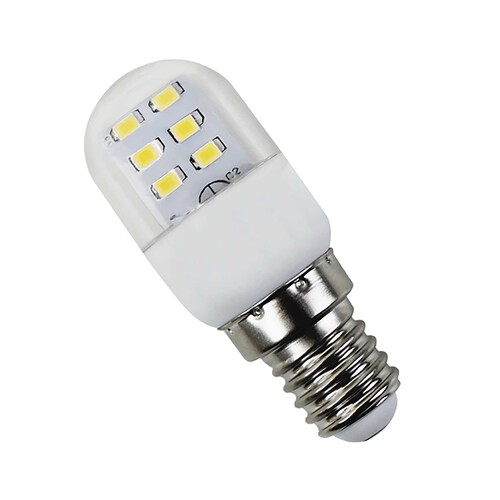 Bombilla Led especial frigorífico E14, 1W=10W, luz neutra 4000K, NINE&ONE.