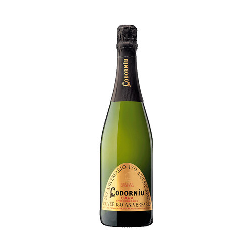 CODORNIU 150 Aniversario Cava brut ecológico elaborado según el método tradicional botella 75 cl.