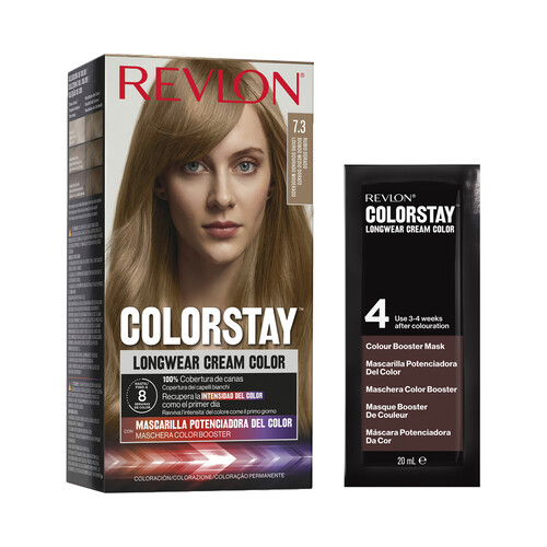 REVLON Coloración permanente tono 7.3 Rubio dorado REVLON Colorstay.