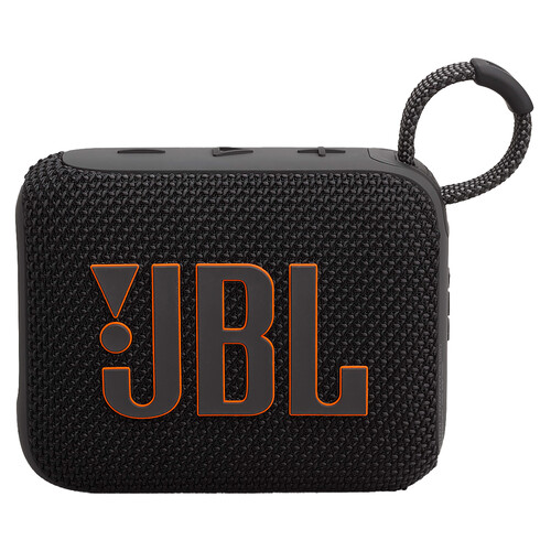 Mini altavoz JBL Go 4 por batería, color negro, potencia 4,2W.