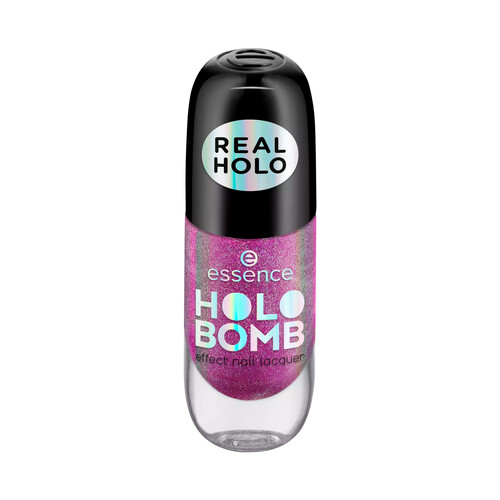 ESSENCE Holo bomb tono 02 Holo moly Esmalte de uñas con pigmentos luminosos y efecto holográfico.