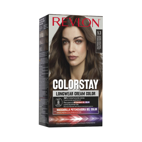 REVLON Coloración permanente tono 5.3 Castaño claro dorado REVLON Colorstay.