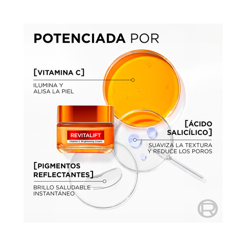 L´ORÉAL PARIS Revitalift Crema alisadora de poros, que ilumina y reduce líenas de expresión 50 ml.