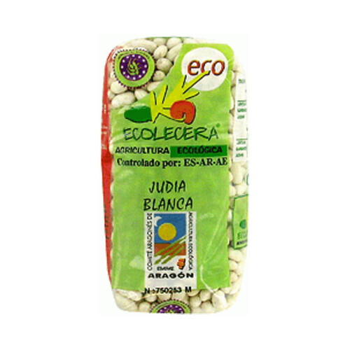 ECOLECERA Alubia blanca ecológica origen Aragón ECOLECERA 500 g.