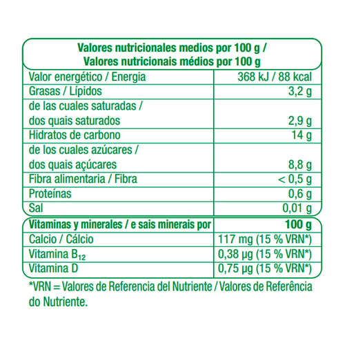 AUCHAN Yogur vegetal de coco con melocoton y maracuya Producto Alcampo 400 g. 