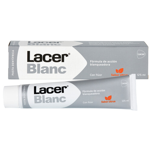LACER Blanc Pasta de dientes con flúor y acción blanqueadora sabor citrus 125 ml.