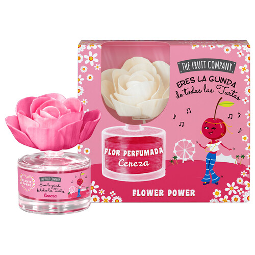 THE FRUIT COMPANY Flor difusora perfumada con aroma a cereza 50 ml.