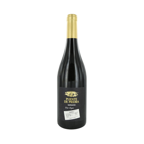 PUENTE DE PIEDRA Viñas viejas Vino tinto con D.O.P Cariñena botella 75 cl.