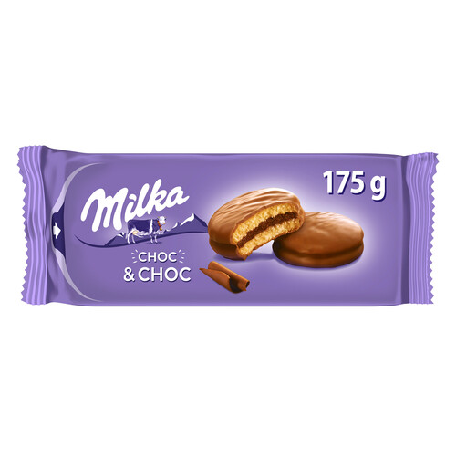 MILKA Choc&Choc Bizcochitos de chocolate 175 gr.