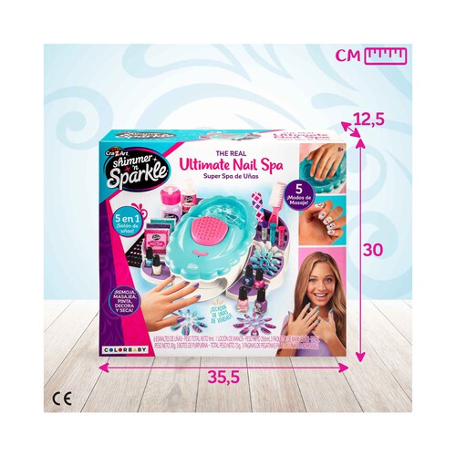 COLORBABY Shimmer N Sparkle-5 En 1 Spa De Uñas +8 años