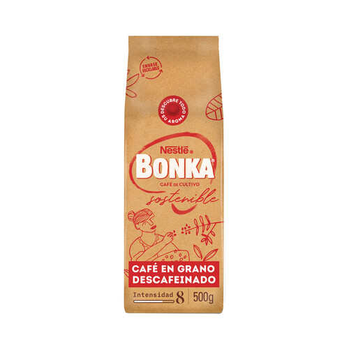 BONKA Café grano descafeinado 500 g.