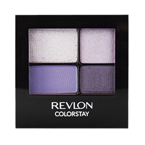 REVLON Colorstay Tono 530 Seductive  Sombra de ojos con 4 tonos lilas de larga duración con textura cremosa. 