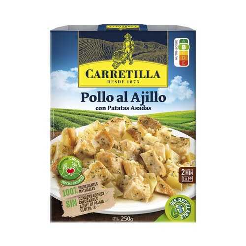 CARRETILLA Pollo al ajillo con patatas CARRETILLA 250 g