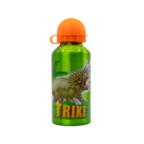 Botella de aluminio pequeña 400ml de dinosaurio STOR.