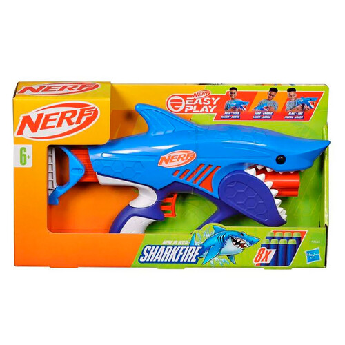 Lanzador NERF Junior Wild Sharkfire, +6 años.