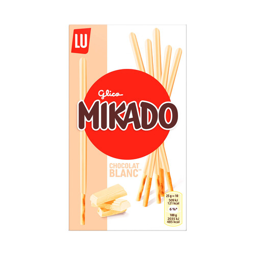 MIKADO Galleta con chocolate blanco 70 gr.