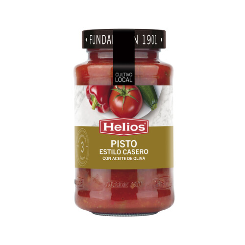 HELIOS Pisto estilo casero con aceite de oliva frasco 570 g.