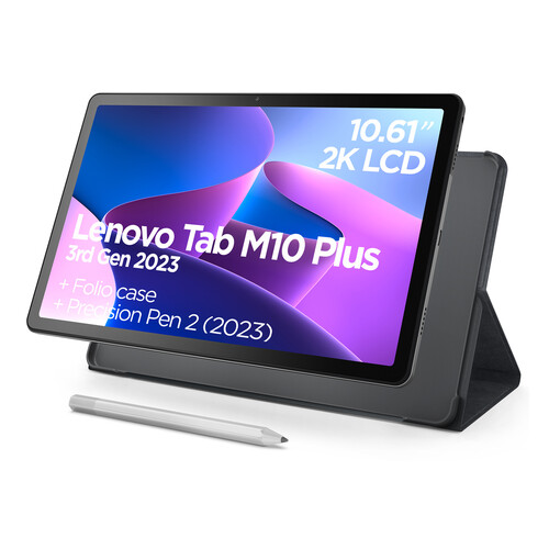 LENOVO Tablet M10 PLUS 128G+ 4GB Ram, con funda, ZAAM0163ES.