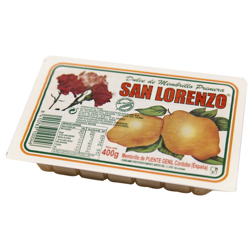 SAN LORENZO Dulce de membrillo de Córdoba SAN LORENZO tarrina 400 g.