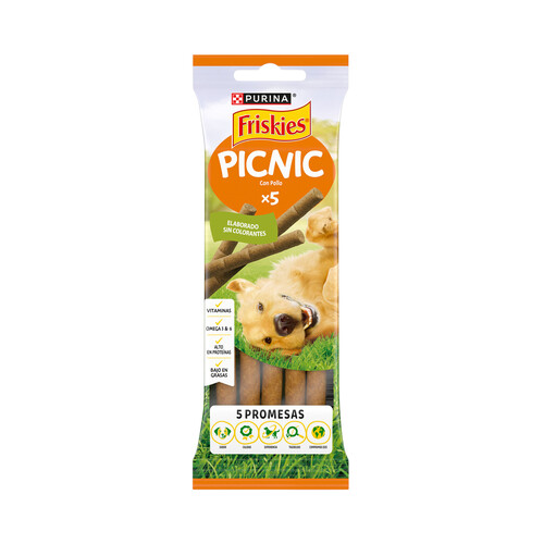 PURINA Friskies picnic Snaks para perros en bolsa 5 uds 42 g.