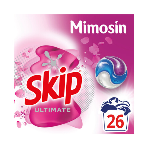 SKIP Mimosín Ultimate Detergente en cápsulas fragancia 22 lav.