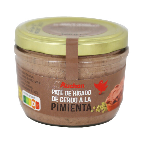PRODUCTO ALCAMPO Paté de hígado de cerdo a la pimienta PRODUCTO ALCAMPO, tarro de 125 g.