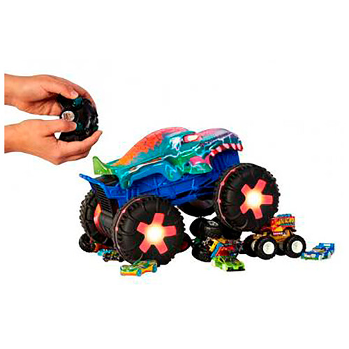 HOT WHEELS Coche radio control Mega Wrex Monster Trucks, +5 años.