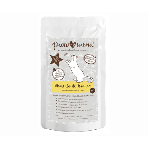 PUROMENU Alimento gato húmedo bolsa bio 100 g.