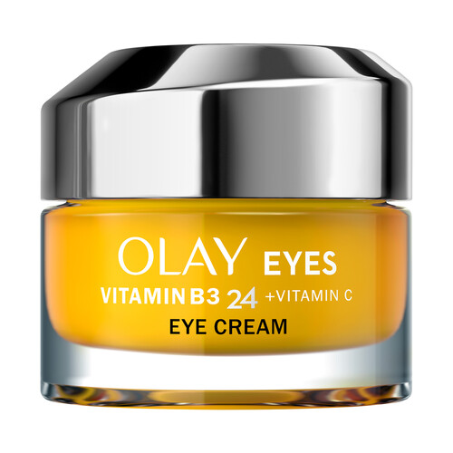 OLAY Crema para el contorno de los ojos, sin perfume y con vitaminas B3 y C 15 ml.