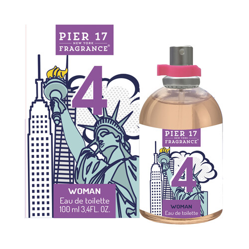 PIER 17 4 Eau de toilette para mujer con vaporizador en spray 100 ml.