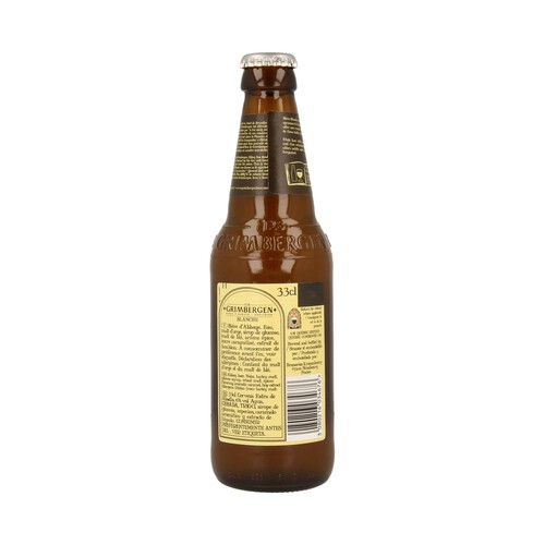 GRIMBERGEN BLANCHE Cerveza belga de trigo botella 33 cl.