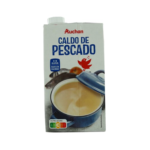 PRODUCTO ALCAMPO Caldo de pescado sin gluten y bajo en calorias brick 1 l.