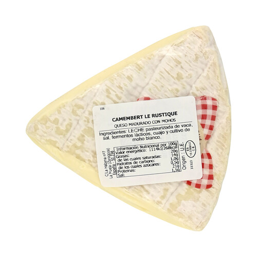 Queso camembert rustique MILLÁN VICENTE 180g.