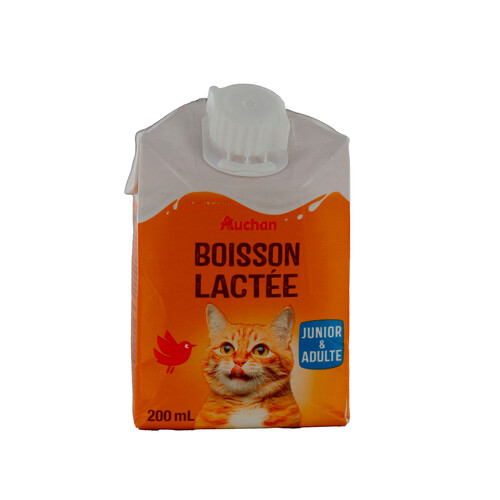 PRODUCTO ALCAMPO Leche para gatos junior y adultos brick 200 ml.