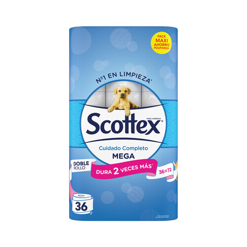 SCOTTEX Megarrollo Papel higiénico 36 uds.