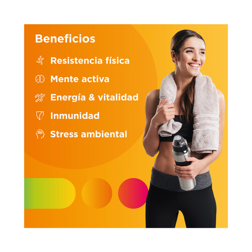 MULTICENTRUM Rendimiento plus Complemento nutricional con ginseng y ginkgo biloba 30 comprimidos.