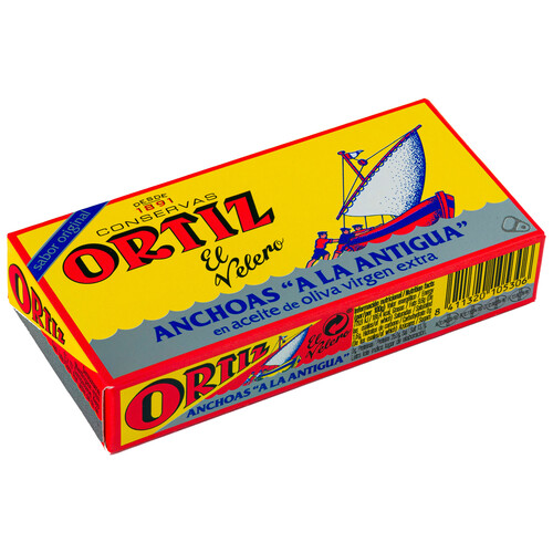 ORTIZ Filetes de anchoas en aceite de oliva ORTIZ 29 g.