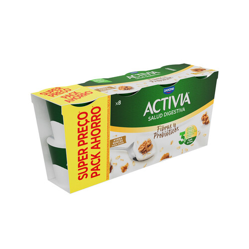 ACTIVIA de Danone Bífidus con avena y nueces 8 x 115 g.