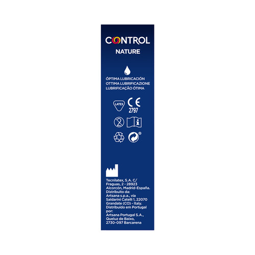 CONTROL Preservativos lubricados con perfecta adaptabilidad CONTROL Nature 12 uds.