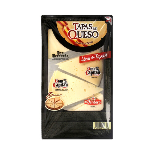 GRAN CAPITÁN Tabla cuñas queso GRAN CAPITÁN 180 g.