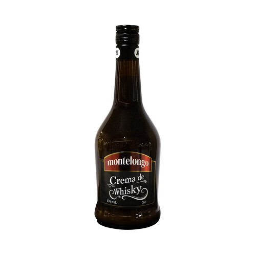 MONTELONGO Crema de whisky elaborada en España botella 70 cl.