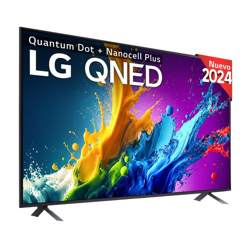 Televisión 165,1cm (65) LG QNED 65QNED80T, 4K, SmartTV, webOS24, 3 HDMI, USB, Bluetooth.