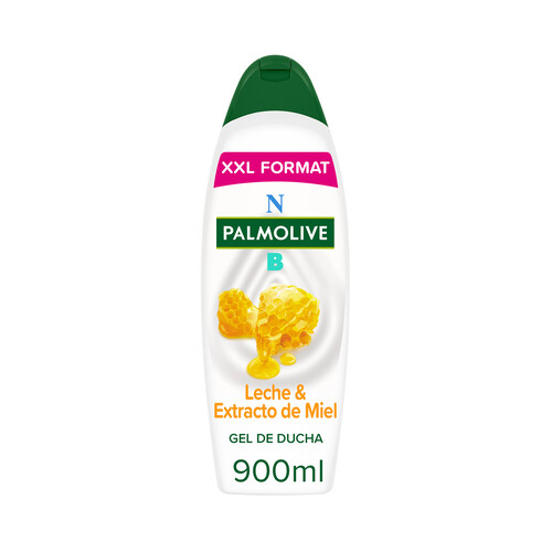 PALMOLIVE Natural balance Gel de baño o ducha con textura crema, enriquecido con leche y extracto de miel 900 ml.