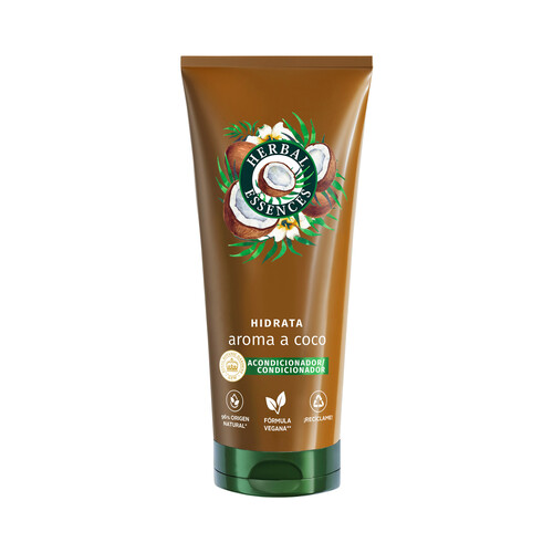 HERBAL ESSENCES Acondicionador hidratante con aroma a coco, para cabellos muy secos 250 ml.