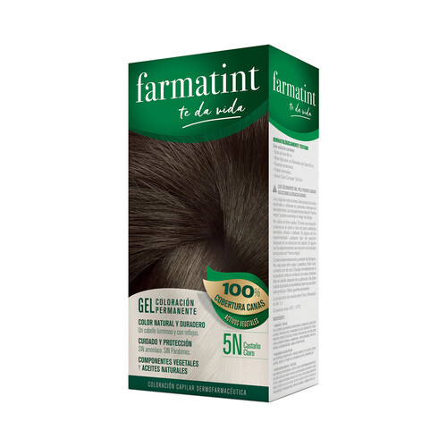 FARMATINT Tinte de color castaño claro y número 5 N FARMATINT.