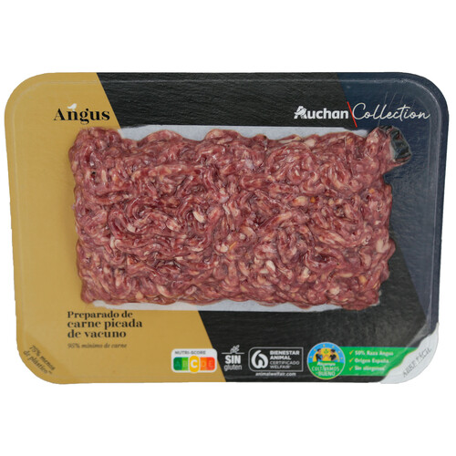 ALCAMPO CULTIVAMOS LO BUENO Preparado de carne picada de vacuno Angus de origen nacional  400 g.