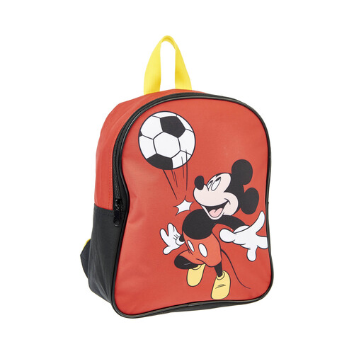 Mochila infantil MICKEY, 1 compartimento, color rojo, ALCAMPO.