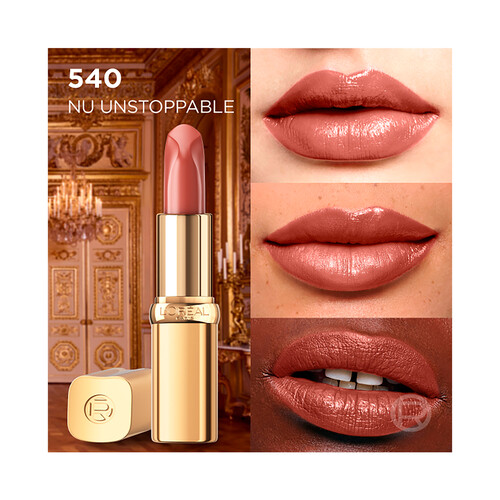 L´ORÉAL PARIS Color riche Tono 540 Nu unstoppable Barra de labios con acabado satinado.