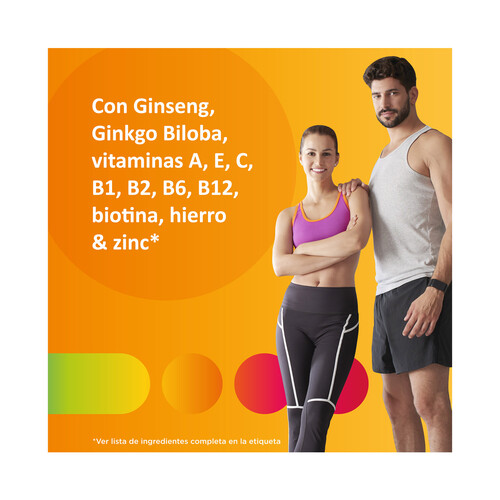 MULTICENTRUM Rendimiento plus Complemento nutricional con ginseng y ginkgo biloba 30 comprimidos.